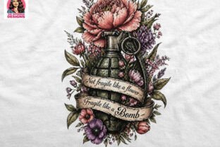 Grenade Flower Quote | Vintage Gothic