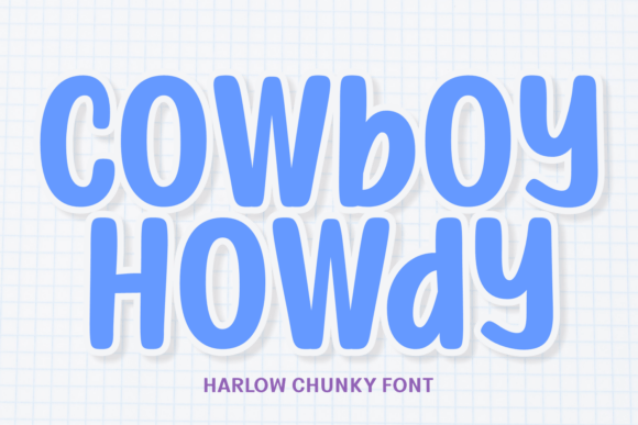 Harlow Chunky Font - Preview 1