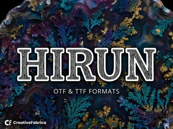 Hirun Font PNG with transparent background - Preview 1