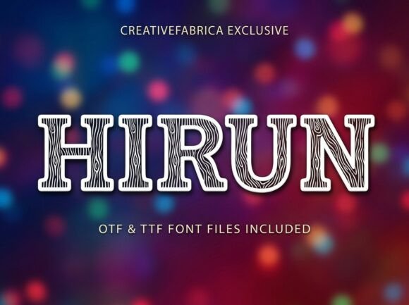 Hirun Font PNG with transparent background - Preview 2