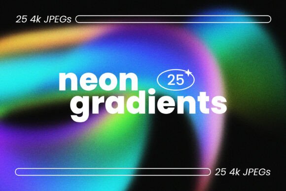 Holographic Neon Background Pack