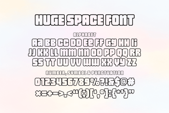 Huge Space Font - Preview 6