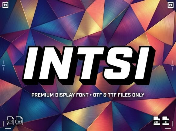 Intsi Font PNG with transparent background - Preview 1