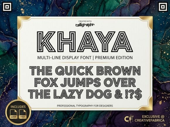 Khaya Font PNG with transparent background - Preview 1