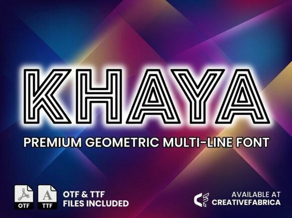 Khaya Font PNG with transparent background - Preview 2