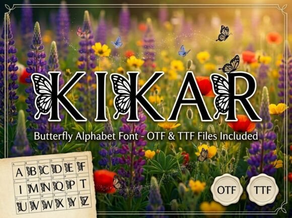 Kikar Font PNG with transparent background - Preview 2