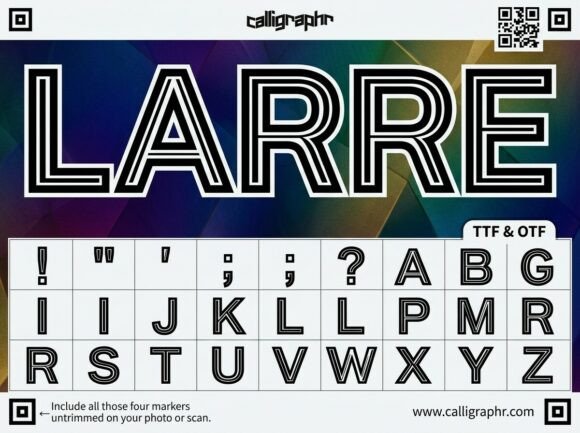 Larre Font PNG with transparent background - Preview 1