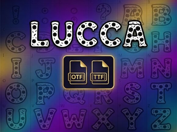 Lucca Font PNG with transparent background - Preview 2