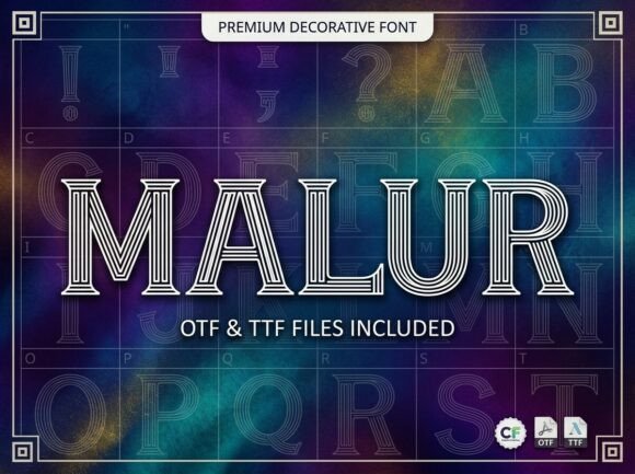 Malur Font PNG with transparent background - Preview 2