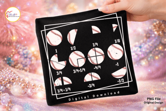 Math Fraction Baseball PNG, Math Teacher