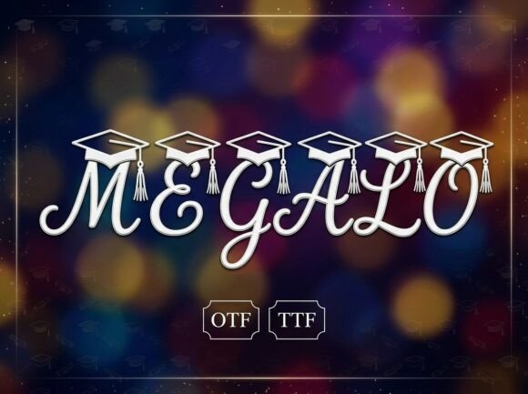 Megal Font PNG with transparent background - Preview 1