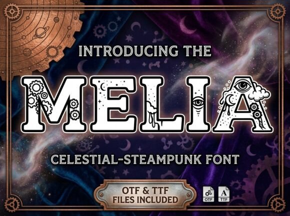 Melia Font PNG with transparent background - Preview 2