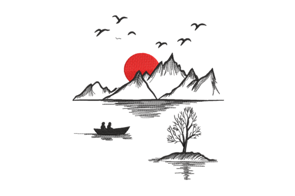 Minimal Mountain Lake