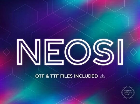 Neosi Font PNG with transparent background - Preview 1