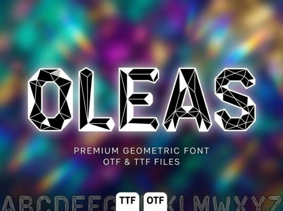 Oleas Font PNG with transparent background - Preview 1