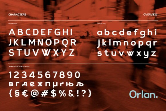 Orlan Font font preview - 1