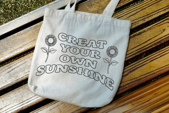 Outline Groovy Font PNG with transparent background - Preview 3