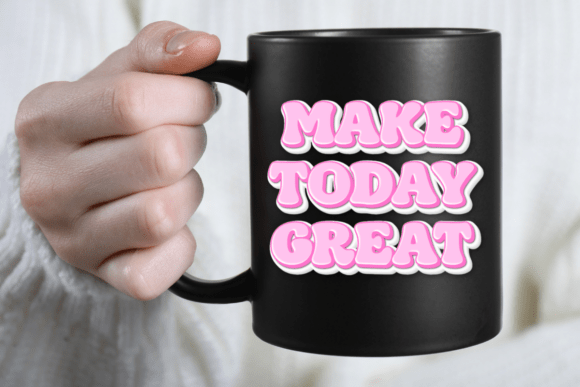 Outline Groovy Font PNG with transparent background - Preview 5