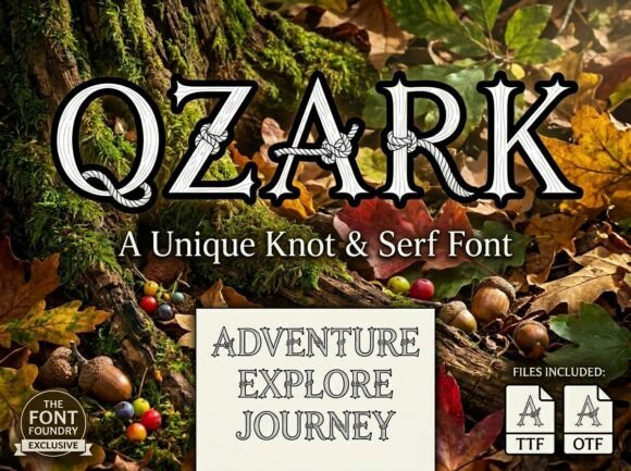 Ozark Font PNG with transparent background - Preview 1