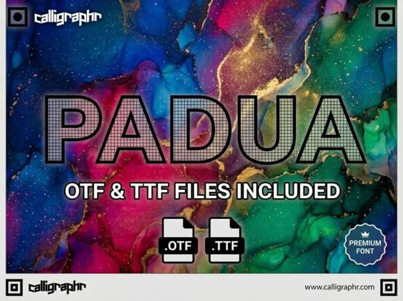 Padua Font PNG with transparent background - Preview 1
