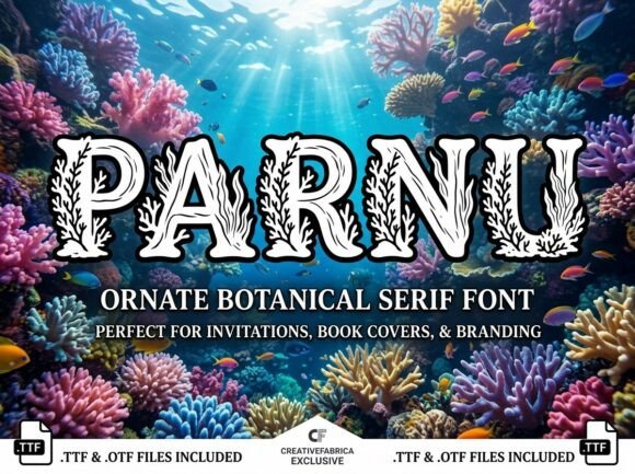 Parnu Font PNG with transparent background - Preview 1