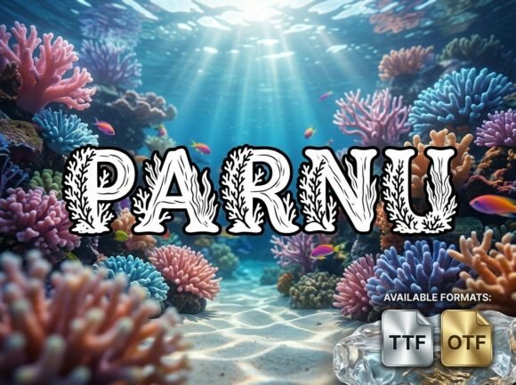 Parnu Font PNG with transparent background - Preview 2