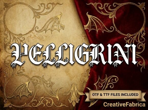 Pelli Font PNG with transparent background - Preview 1
