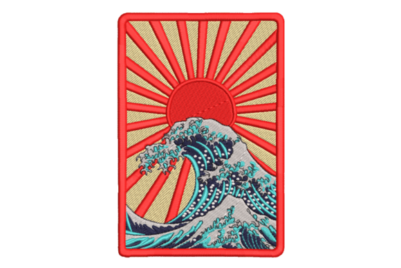 Rising Sun Wave Patch