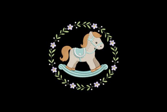 Rocking Horse Laurel Wreath