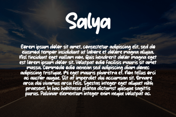 Salya Font PNG with transparent background - Preview 2