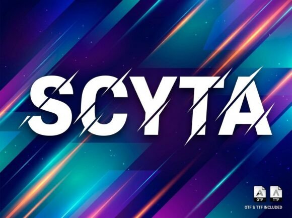 Scyta Font PNG with transparent background - Preview 1