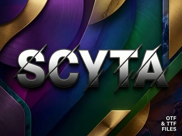 Scyta Font PNG with transparent background - Preview 2