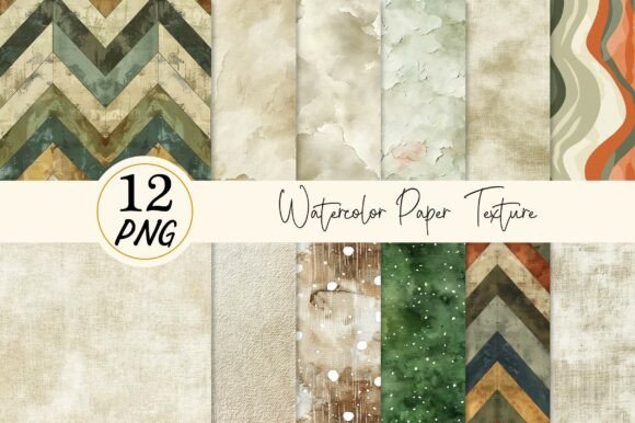 Watercolor Paper Texture Graphic AI Patterns By Dream Print