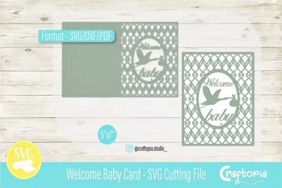 Welcome Baby Card – SVG Cutting File
