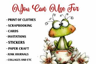 Whimsical Frog Clipart Bundle Graphic by Print Magic · Creative Fabrica