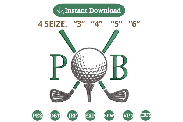 Golf Monogram Design