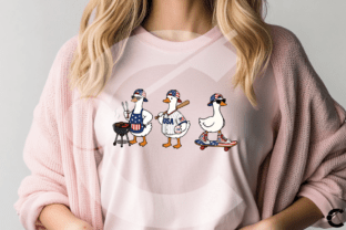 4th of July Patriotic Silly Goose Bundle Graphic by Crimson Rain ...