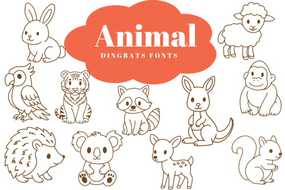 Preview of Animal dingbat font