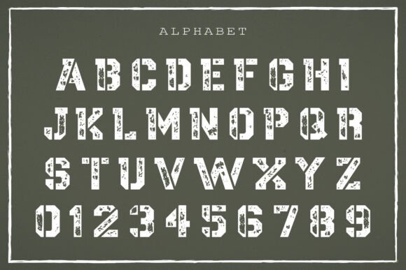Army Military Font - Preview 2