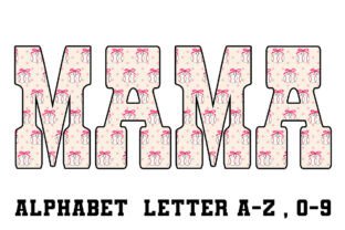 Baseball Bow Alphabet Letters Graphic by superdong_nu · Creative Fabrica