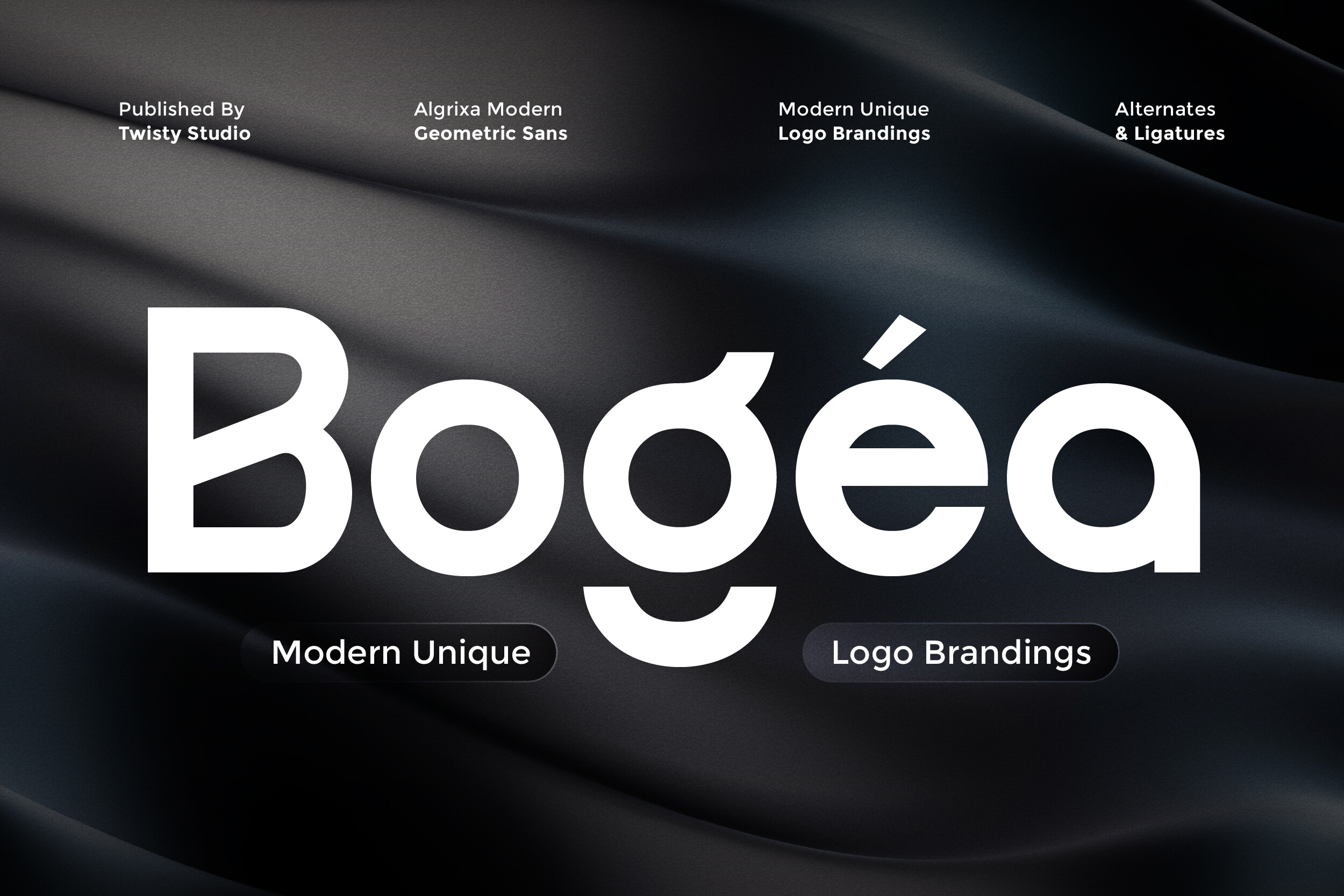 Bogea Font by Twistystd · Creative Fabrica font preview