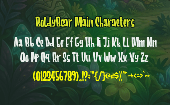 Boldy Bear Font - Preview 1