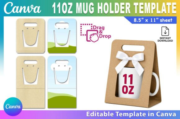 Canva 11oz Mug Holder Template
