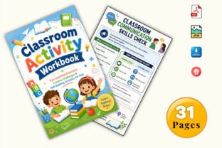 Classroom Activity Workbook Graphic by KDPLab · Creative Fabrica
