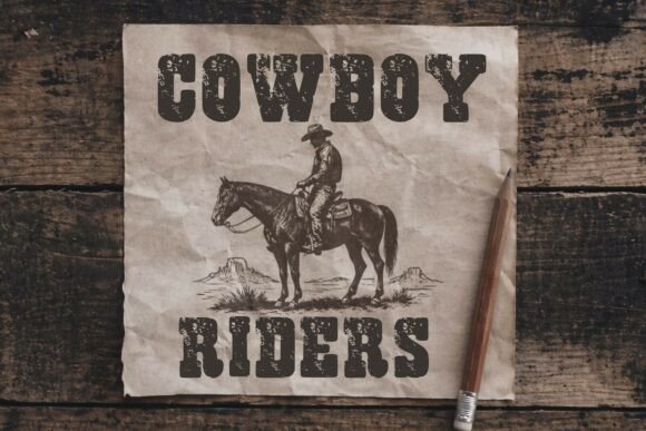 Cowboy Western Grunge Font - Preview 3