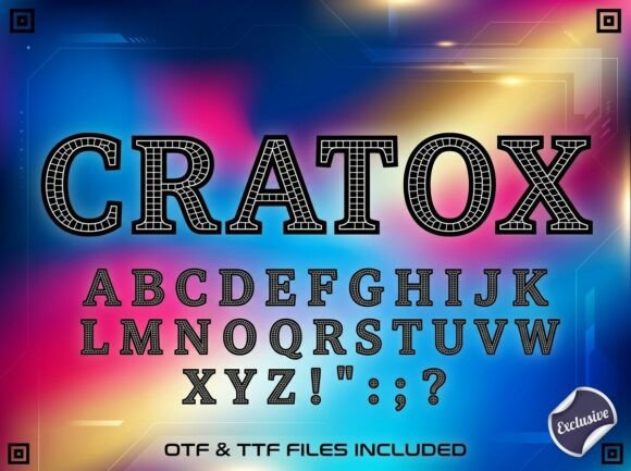 Cratox Font - Preview 2