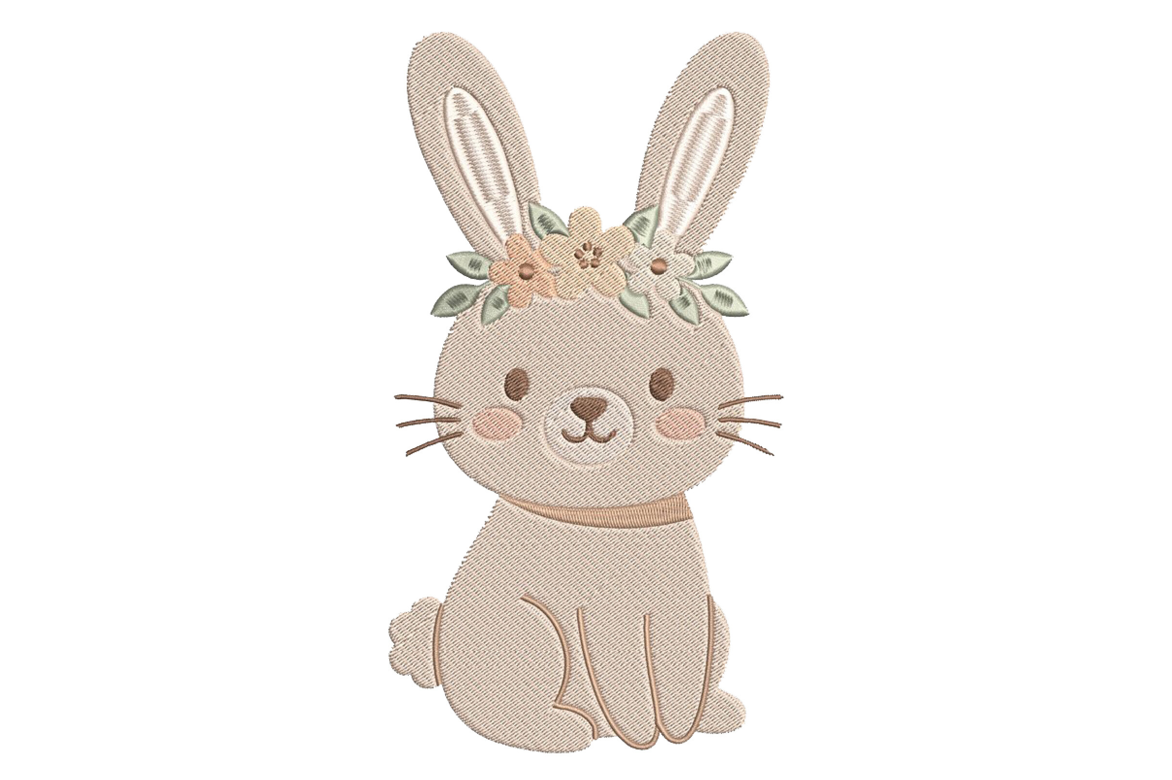 Cute Bunny Embroidery Design