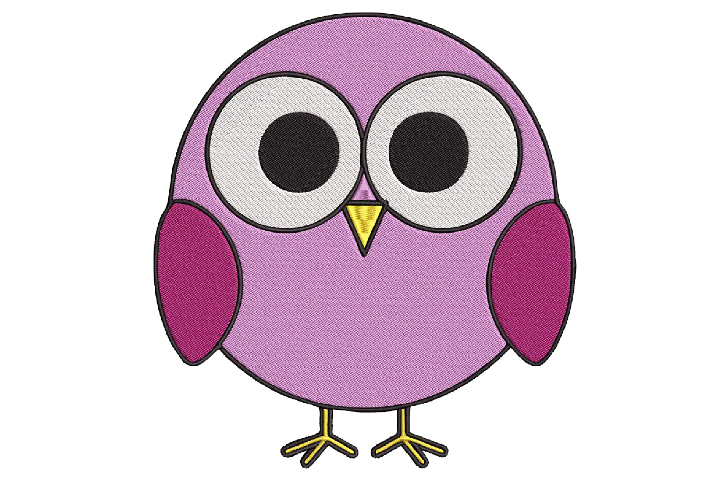 Cute Owl Embroidery Design