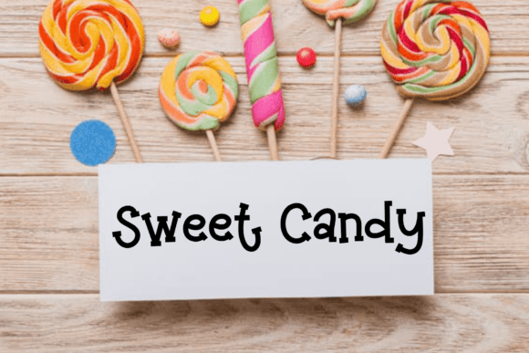 Cute Stikers Font PNG with transparent background - Preview 3