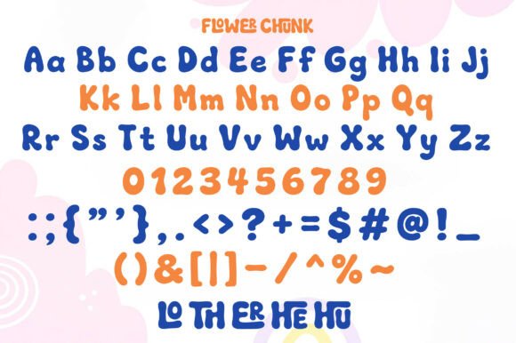 Flower Chunk Font - Preview 1